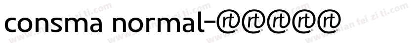 consma normal字体转换